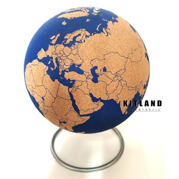 Zila Korķa Koka Tellurion Pasaulē Marmora Kartes, Globusi Mājas Biroja Apdare Pasaules Kartē Ģeogrāfija Kartes ziņojumu dēlis