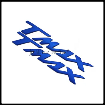 Zila Motociklu Uzlīmes Uzlīmes Emblēmas Nozīmīti 3D Paceltas Tvertnes Yamaha T MAX TMAX
