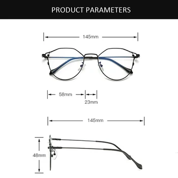 Zilead Anti-Zilās Brilles Nelegālo Rāmis Retro Optiskās Brilles Bez Grādu Gaismas Ērti Modes Datoru Brilles