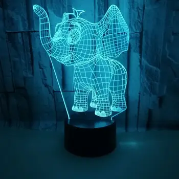 Zilonis 3d Lampas Krāsains Touch Tālvadības pults 3d Led Vizuālo Galda Lampas Dāvanu Apdare Gultas 3d Galda Lampa