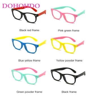 Zilās Gaismas Bērniem, Brilles Boy Girl Bērnu Optiskās Rāmi, Caurspīdīgs, Saules Brilles Anti Glare Datoru Recepšu Brilles UV400
