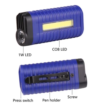 ZK25 EDC Pārnēsājamo kabatas lukturīti USB COB LED Lukturi Uzlādējams super Spilgti Rokas Lāpu, 2 Režīmi, Kempings darba Lampas Gaismas