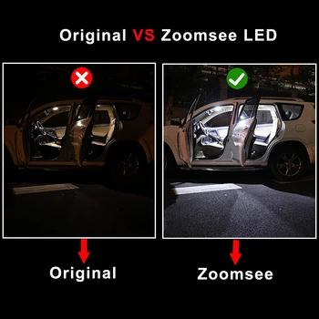 Zoomsee Interjera LED Ford Fiesta MK6 MK7 2002-2016 Canbus Transportlīdzekļa Spuldzes Dome Kartes nolasīšana Jumta Gaismas Kļūda, Bezmaksas Auto Lampu Komplekts