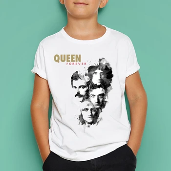 Zēni/Meitenes FREDDIE MERCURY Rokgrupa Queen Druka T Kreklu Bērniem Gadījuma Īsām Piedurknēm Topi Bērnu T-Krekls Maz Meiteņu Apģērbs