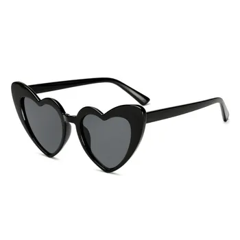 Zīmola Dizaineru, Vintage Saulesbriļļu Modes Mīlestību Sirdī Saulesbrilles Sievietēm, gudrs, seksīgs retro Cat Eye Vintage lētas Saulesbrilles sieviešu sarkana