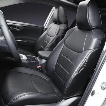 Ādas Automašīnu Sēdekļu Vāks Toyota RAV4 RAV 4 2020. gadam Priekšējie Un Aizmugures Sēdvietas Aizsargs, 5 Sdvietas Degvielas Auto Un hibrīdauto