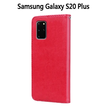 Ādas Vāciņš Samsung Galaxy S20 Plus Gadījumā Capa Flip Maciņš Tālrunim Aizsardzības Apvalks, Lai Pamatbrīvību Samsung S Plus 20 Gadījumos Coque