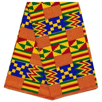 Āfrikas audums vaska drukāt kokvilnas 6yard augstas kvalitātes pagne nekustamā vasks Āfrikas kleitas šūšanas materiāls