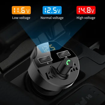 Ātri Uzlādēt 3.1 Auto Lādētājs Bluetooth 5.0 Dual USB Auto Tālruņu Lādētāju VW Passat B5 B6 B7 Touareg Jetta Touran Bora Tiguan