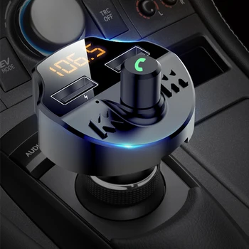 Ātri Uzlādēt 3.1 Auto Lādētājs Bluetooth 5.0 Dual USB Auto Tālruņu Lādētāju VW Passat B5 B6 B7 Touareg Jetta Touran Bora Tiguan
