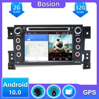 Četrkodolu Android 10.0 Auto DVD GPS Navigācijas 2005-Par Suzuki Grand Vitara 2G+32G Stūre Kontroles Kameras Kartē