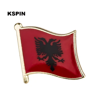 Ķīnas karogu, atloks pin pin žetons 10pcs daudz Broša Ikonas KS-0218